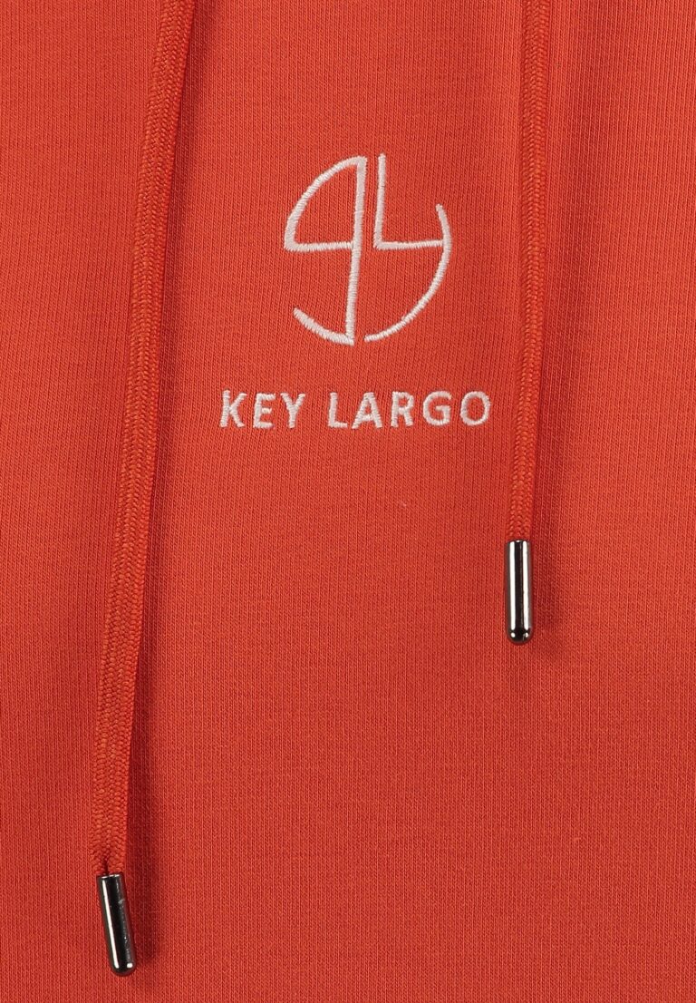 Original Key Largo Bluză de molton 'MEMBERSHIP'  portocaliu / alb