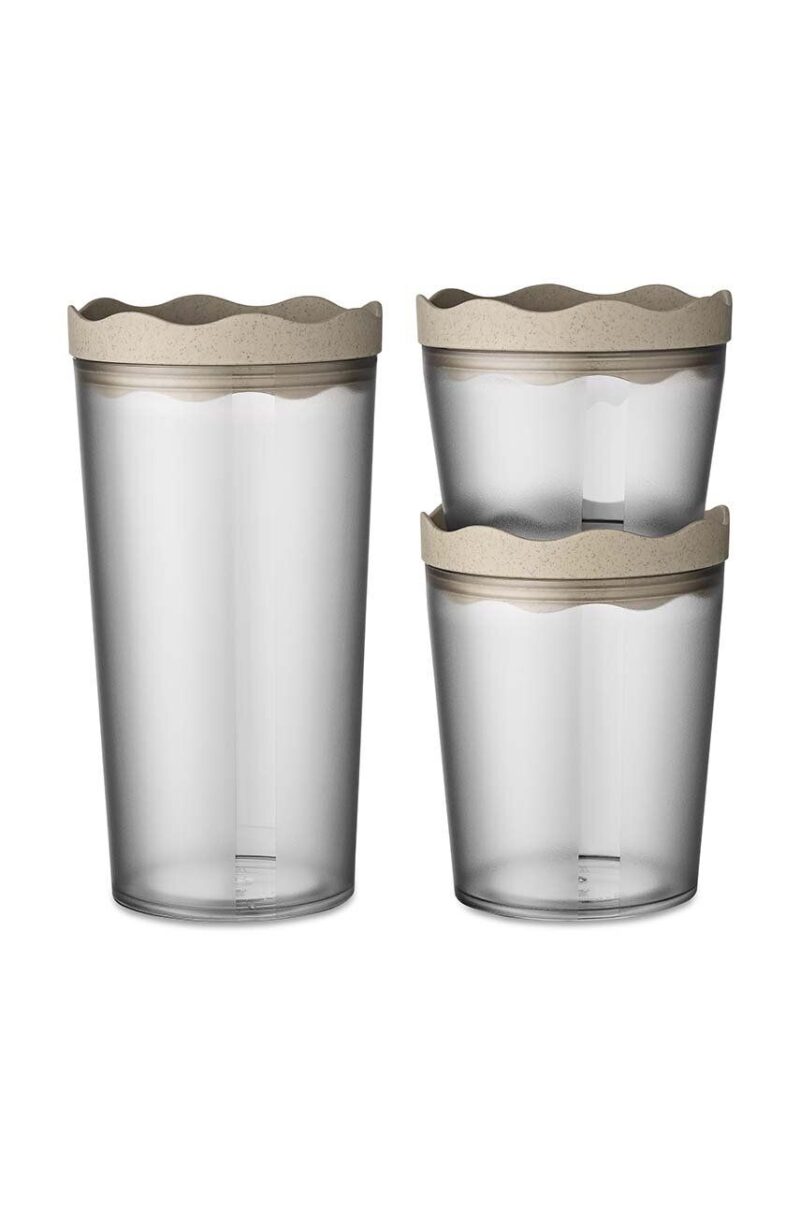 Koziol set recipiente de depozitare cu capace 300 / 700 / 1000 ml