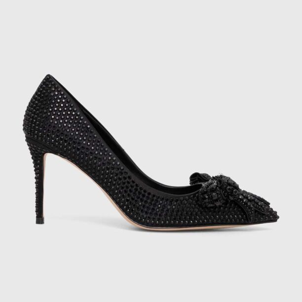 Kurt Geiger London pantofi cu toc Belgravia 85 Crystal Bow Drc culoarea negru 1288500759