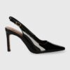 Kurt Geiger London stilettos de piele Regent 90 Slingback culoarea negru 1292800309