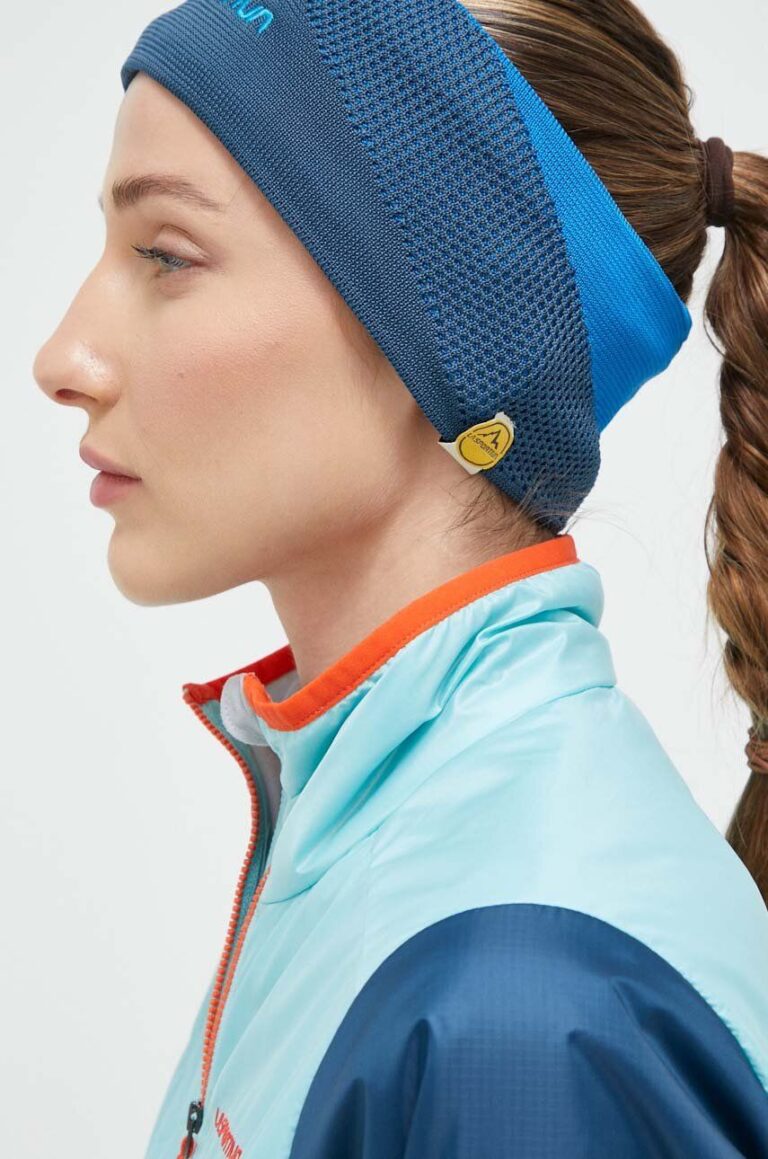 LA Sportiva bentita pentru cap Knitty culoarea albastru marin preţ