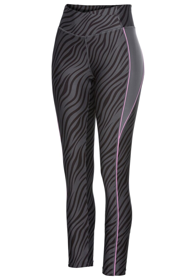 Preţ LASCANA ACTIVE Pantaloni sport  gri / lila / negru