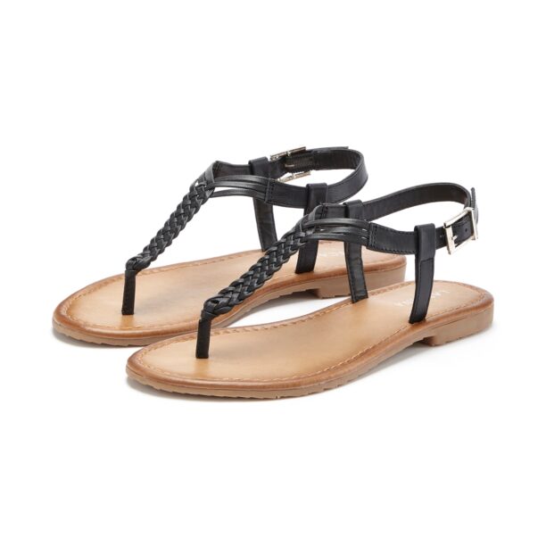 LASCANA Flip-flops  negru preţ