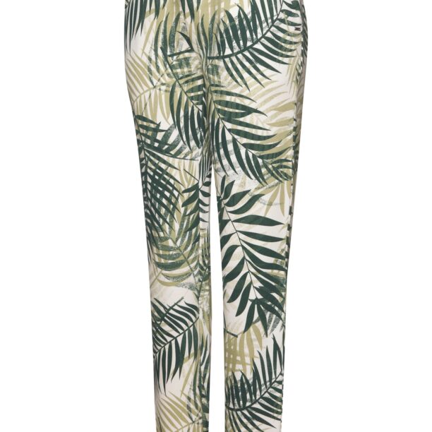 LASCANA Pantaloni de pijama  bej / verde / alb