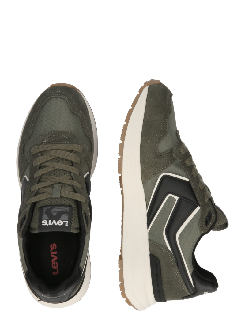 LEVI'S ® Sneaker low 'Charge'  verde închis / negru / alb