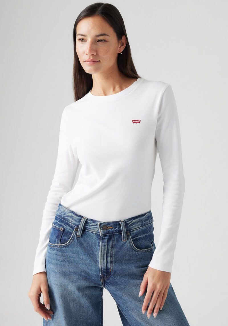 LEVI'S ® Tricou 'ESSENTIAL'  roșu carmin / alb