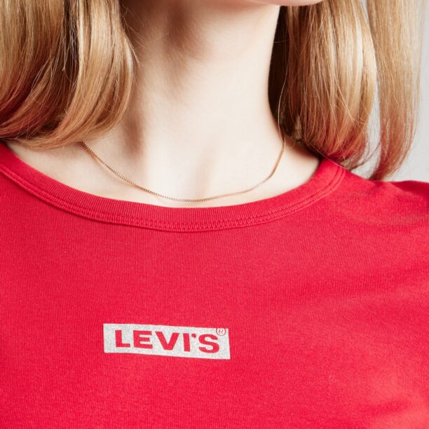 Cumpăra LEVI'S ® Tricou 'RICKIE'  roșu / alb murdar