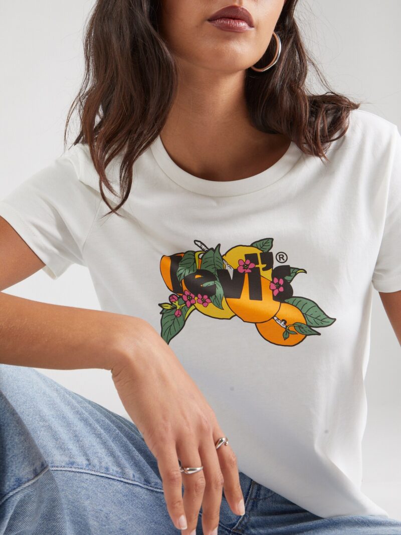 Preţ LEVI'S ® Tricou 'The Perfect Tee'  galben auriu / verde / mov închis / alb