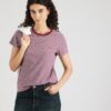 LEVI'S ® Tricou  roșu burgundy / negru / alb