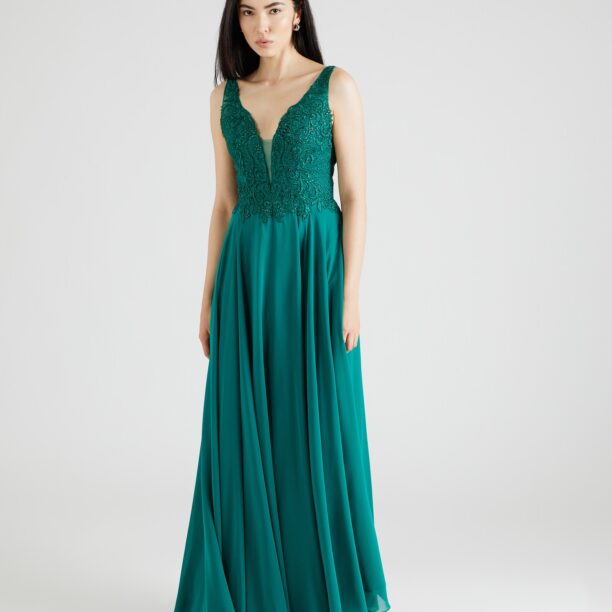 LUXUAR Rochie de seară  verde smarald