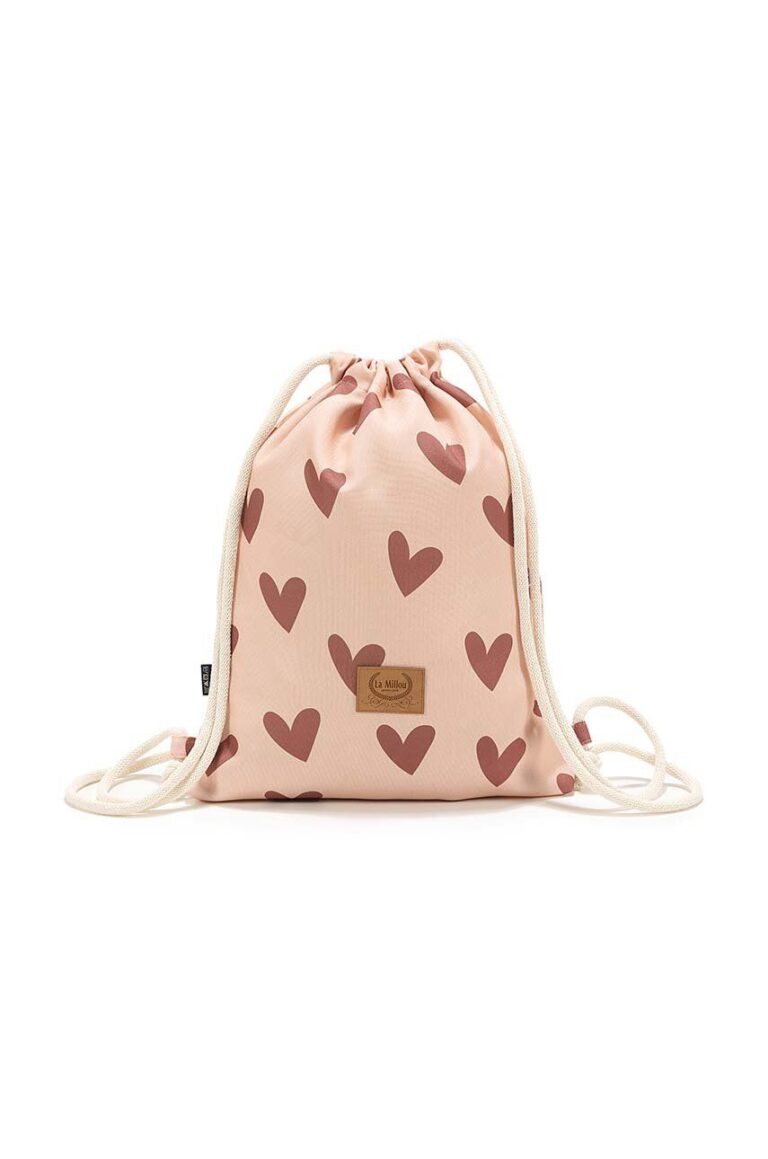 La Millou ghiozdan copii HEARTBEAT PINK culoarea roz