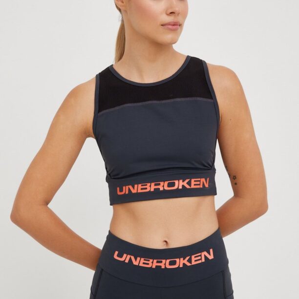 LaBellaMafia sutien sport Unbroken culoarea gri