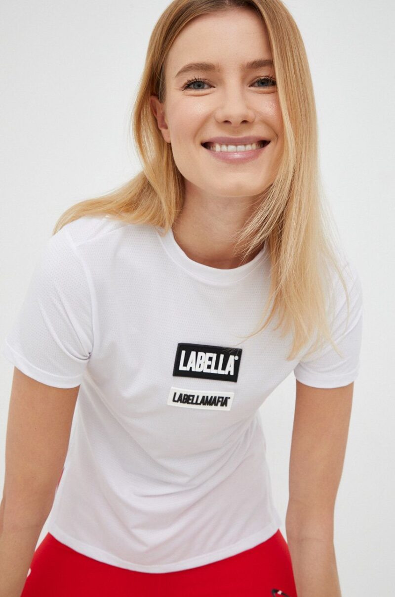 LaBellaMafia tricou de antrenament Go On culoarea alb