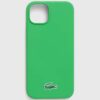 Lacoste Husă pentru telefon iPhone 15 Plus / 14 Plus 6.7" culoarea verde