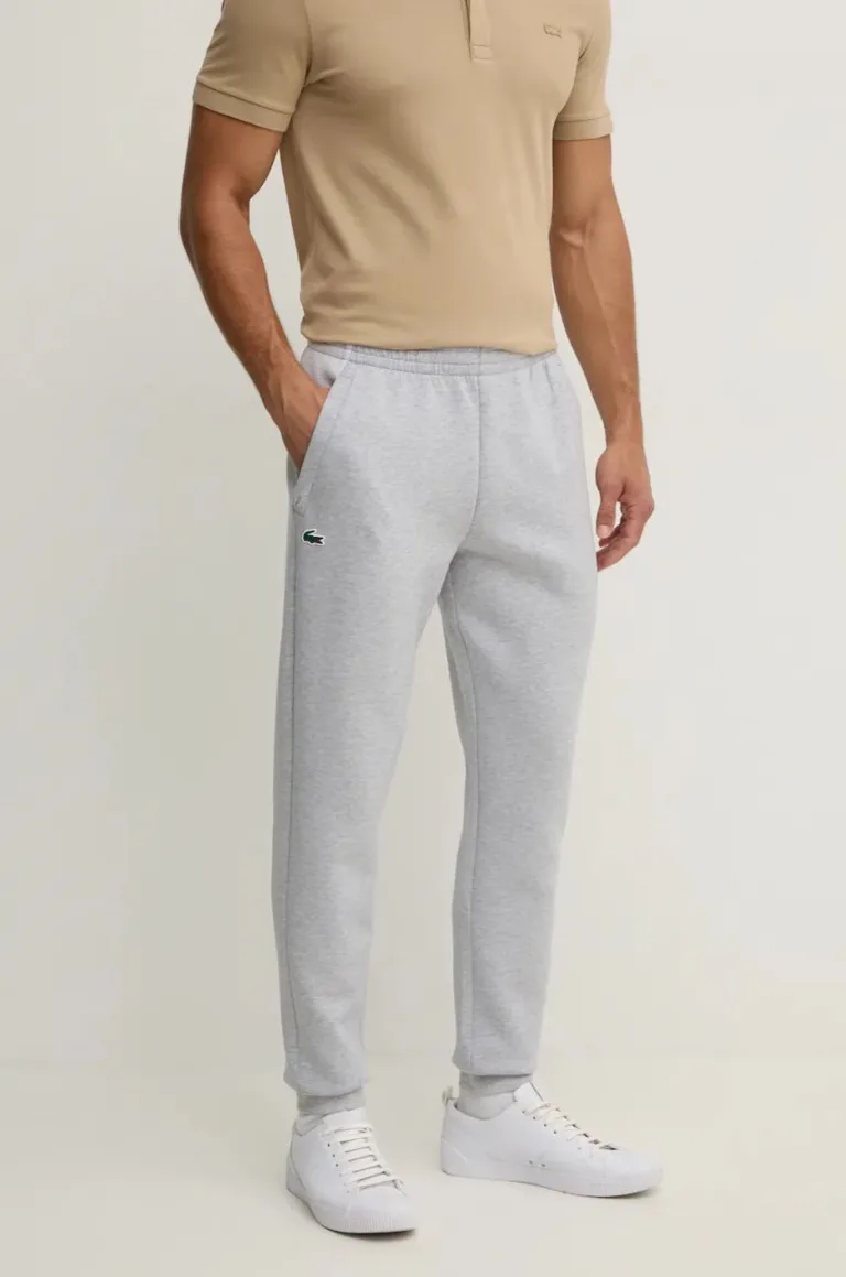 Lacoste pantaloni de trening culoarea gri