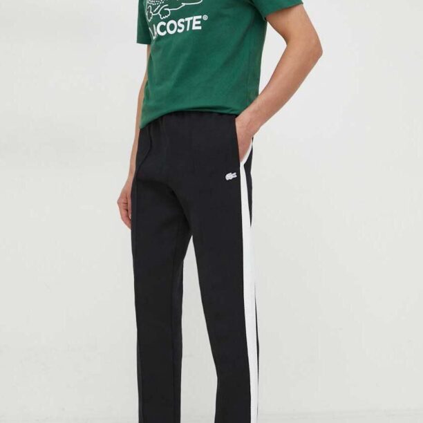 Lacoste pantaloni de trening culoarea negru