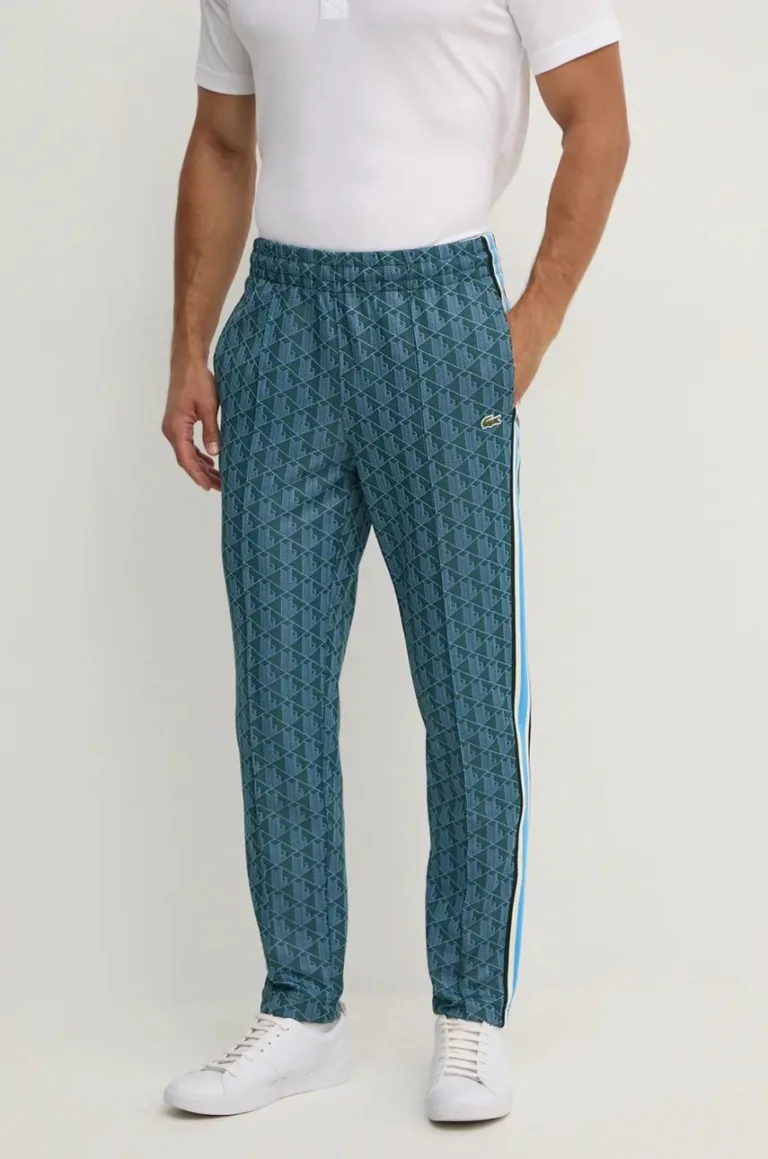 Lacoste pantaloni de trening culoarea verde