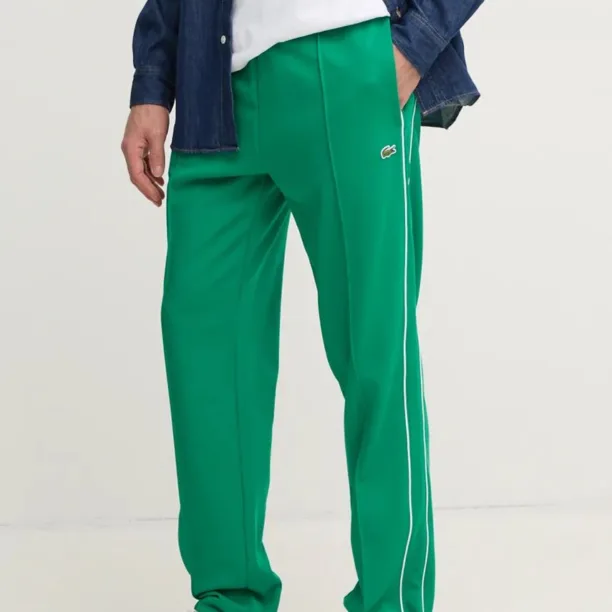 Lacoste pantaloni de trening culoarea verde