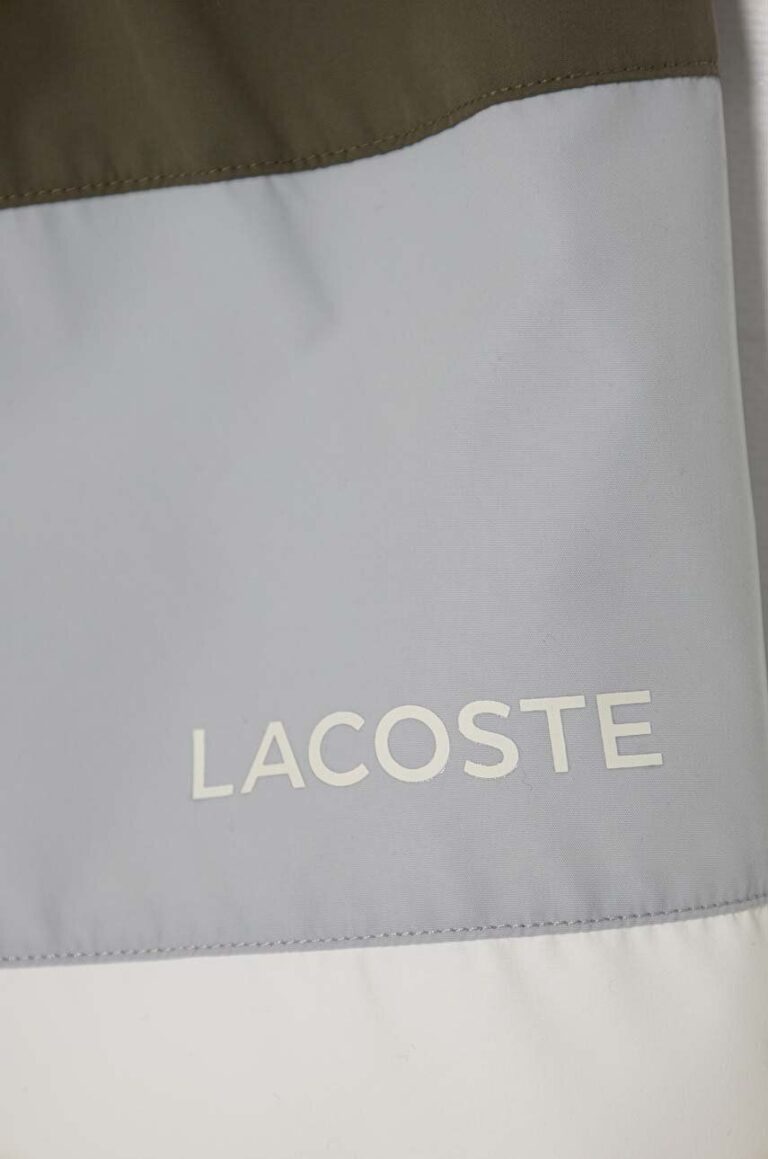 Lacoste pantaloni scurti de baie copii culoarea gri preţ