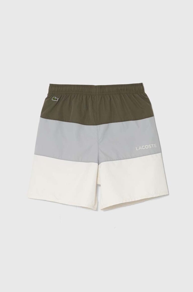 Lacoste pantaloni scurti de baie copii culoarea gri