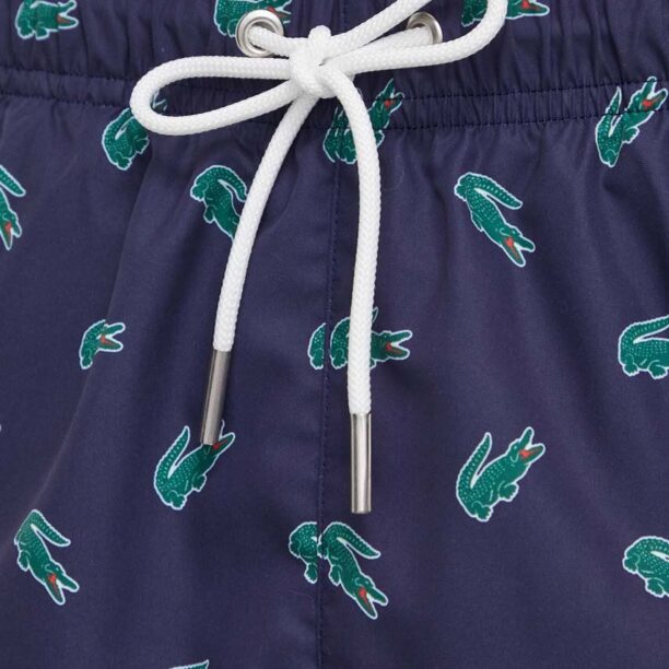 Lacoste pantaloni scurti de baie culoarea albastru marin preţ