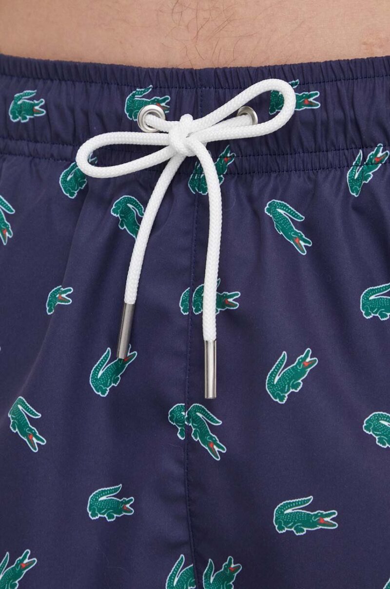 Lacoste pantaloni scurti de baie culoarea albastru marin preţ