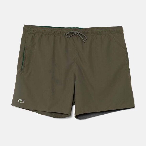 Lacoste pantaloni scurti de baie culoarea verde