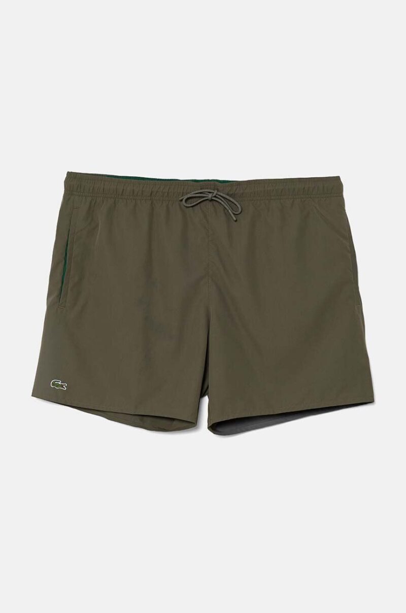 Lacoste pantaloni scurti de baie culoarea verde