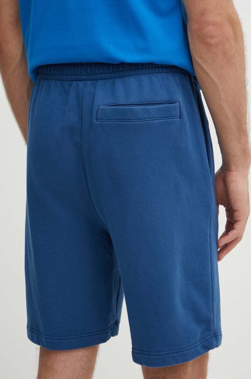 Lacoste pantaloni scurti din bumbac culoarea albastru marin preţ