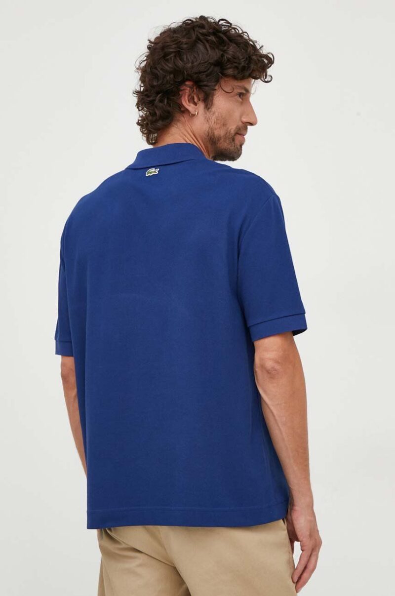 Lacoste polo de bumbac cu imprimeu preţ