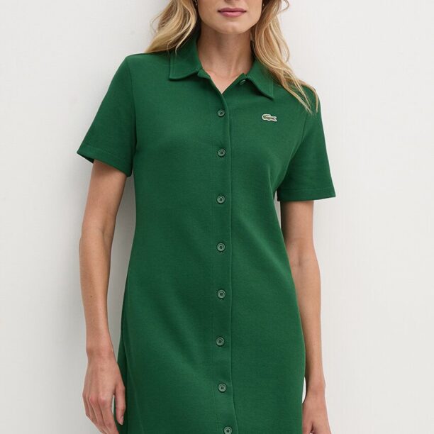 Lacoste rochie culoarea verde