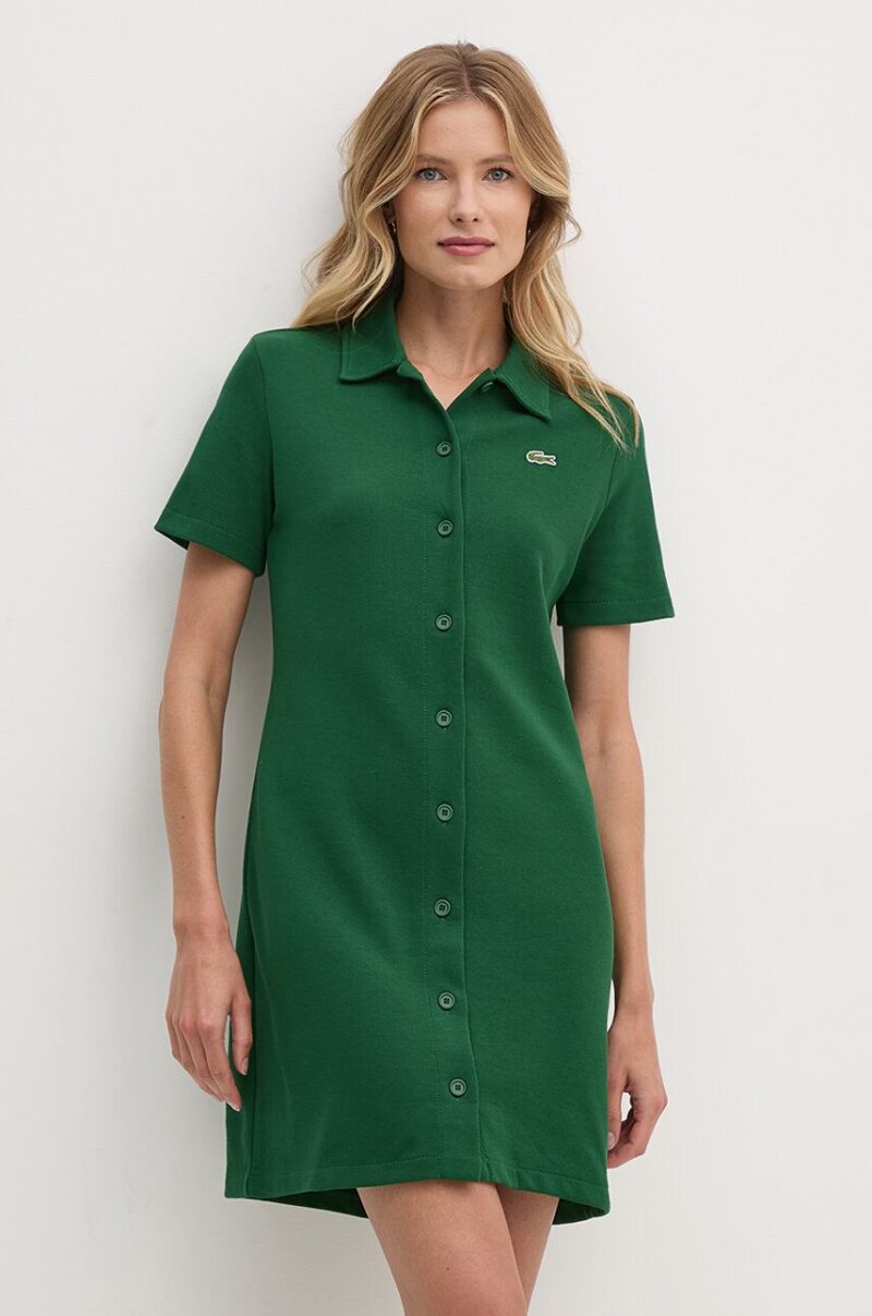 Lacoste rochie culoarea verde