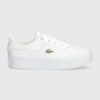 Lacoste sneakers Ziane Platform Logo Leather culoarea alb