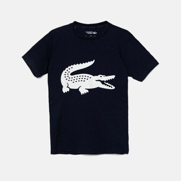 Lacoste tricou copii culoarea albastru marin