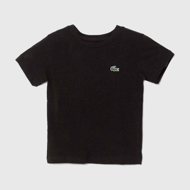 Lacoste tricou copii culoarea negru