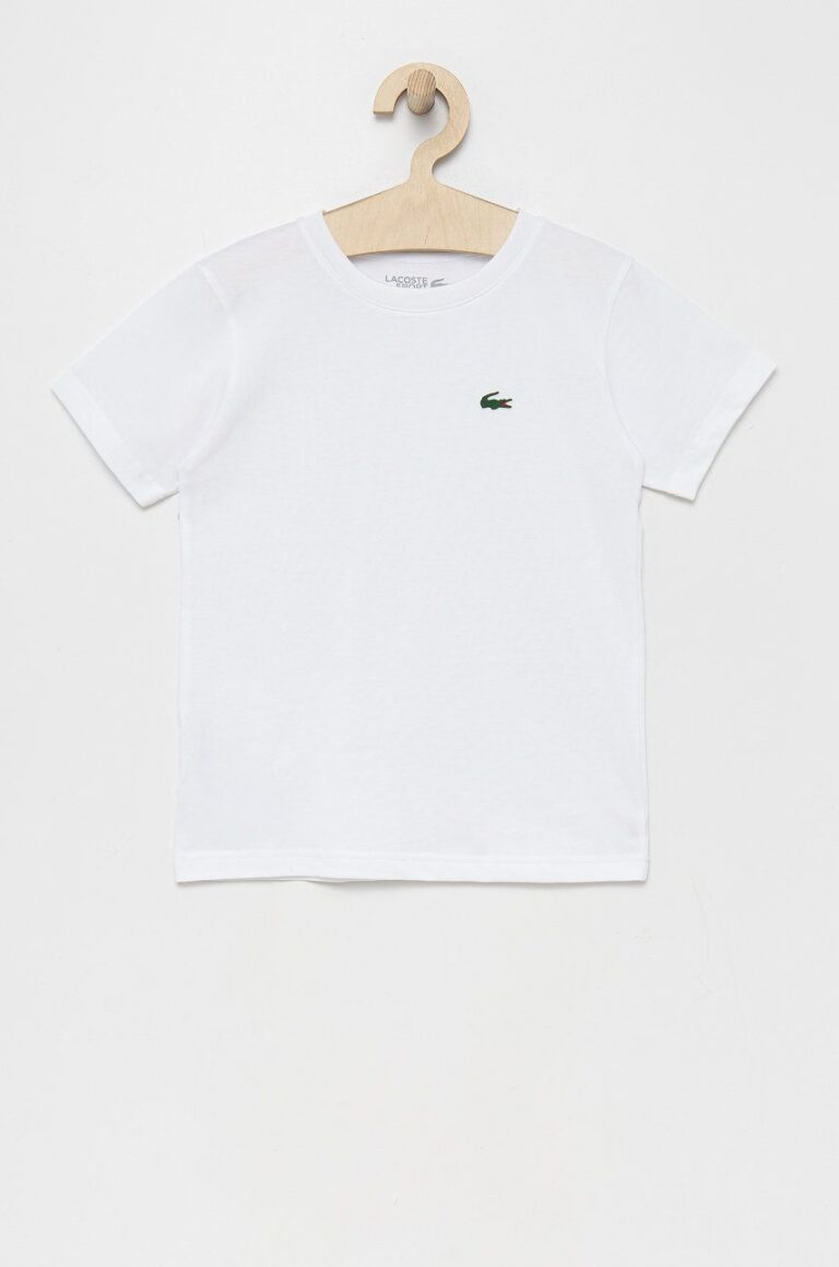 Lacoste tricou copii culoarea negru