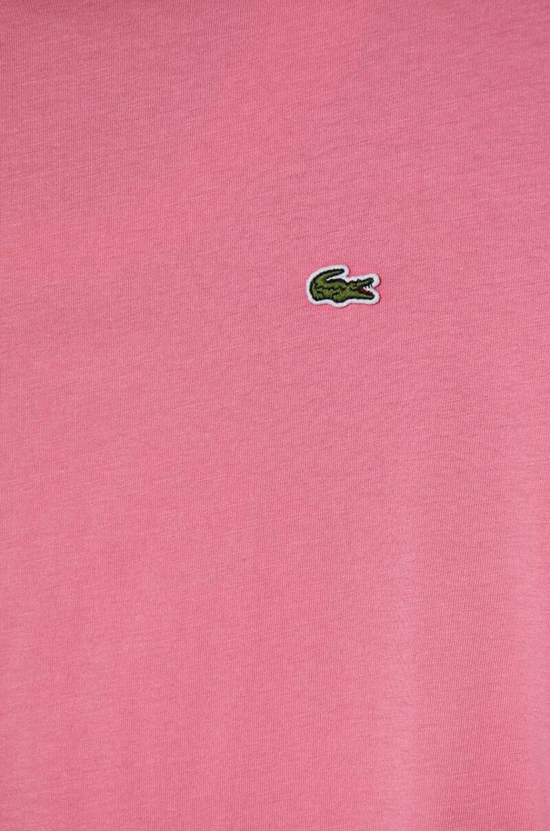 Lacoste tricou de bumbac pentru copii culoarea roz preţ