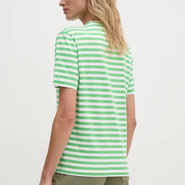 Lacoste tricou din bumbac culoarea verde preţ