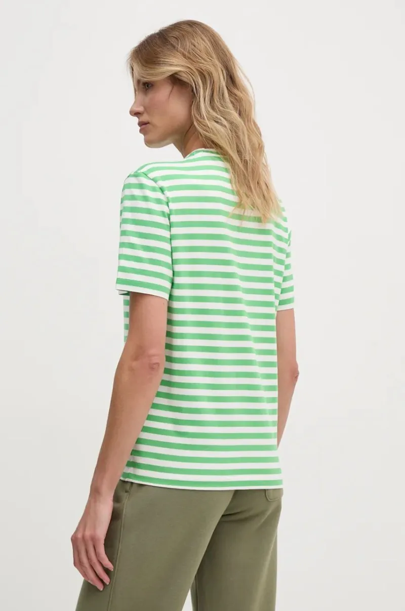 Lacoste tricou din bumbac culoarea verde preţ