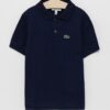 Lacoste tricouri polo din bumbac pentru copii culoarea albastru marin