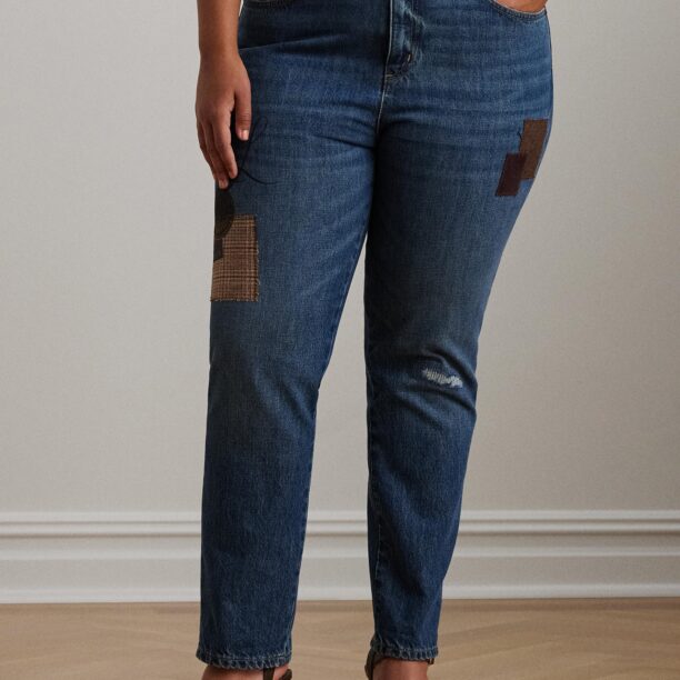 Lauren Ralph Lauren Plus Jeans  albastru denim / maro / ciocolatiu / negru