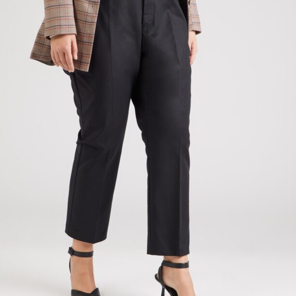 Lauren Ralph Lauren Plus Pantaloni cu dungă  negru