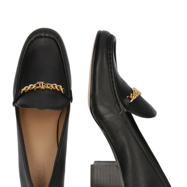 Lauren Ralph Lauren Pumps  auriu / negru