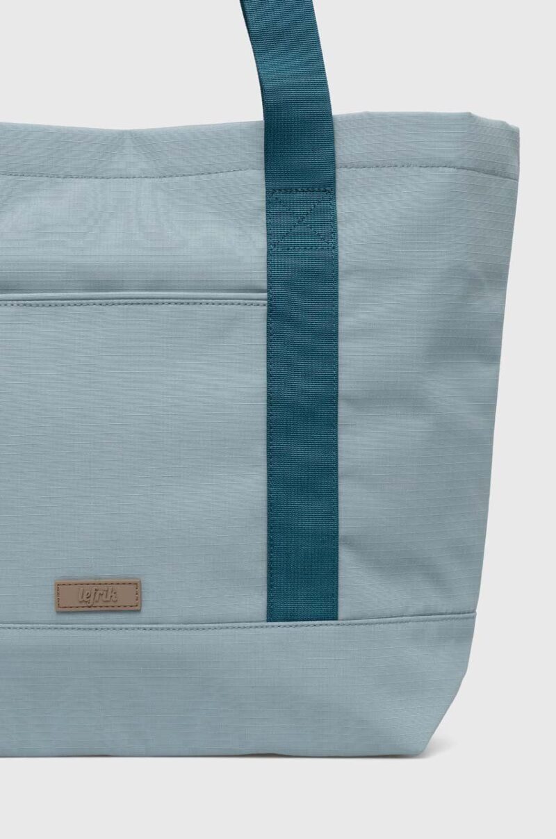 Lefrik geanta STRATA TOTE BAG culoarea turcoaz preţ