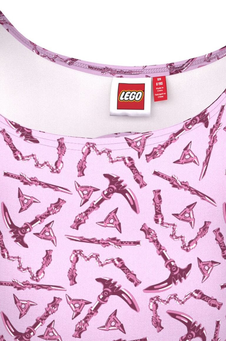 Lego Wear costum de baie copii culoarea roz preţ