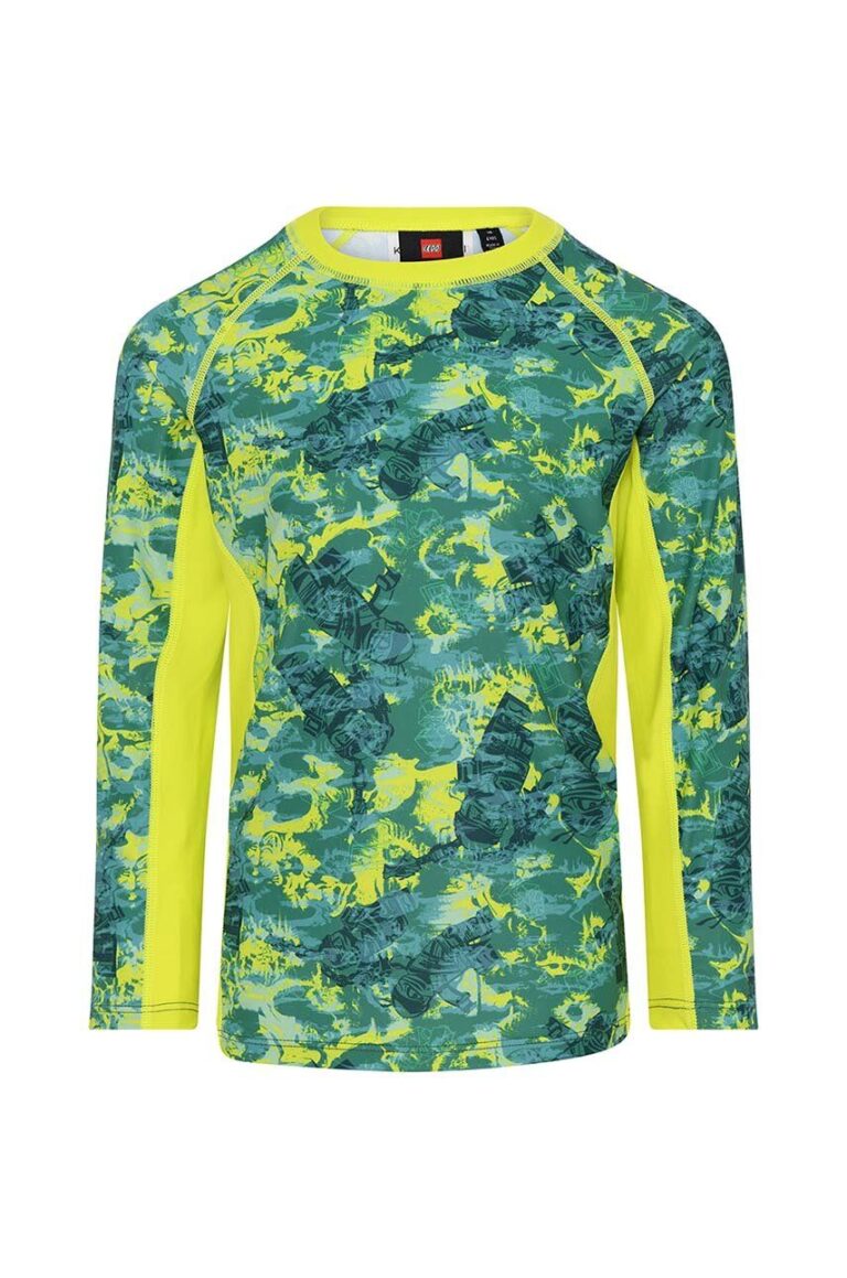 Lego longsleeve de baie pentru copii culoarea verde