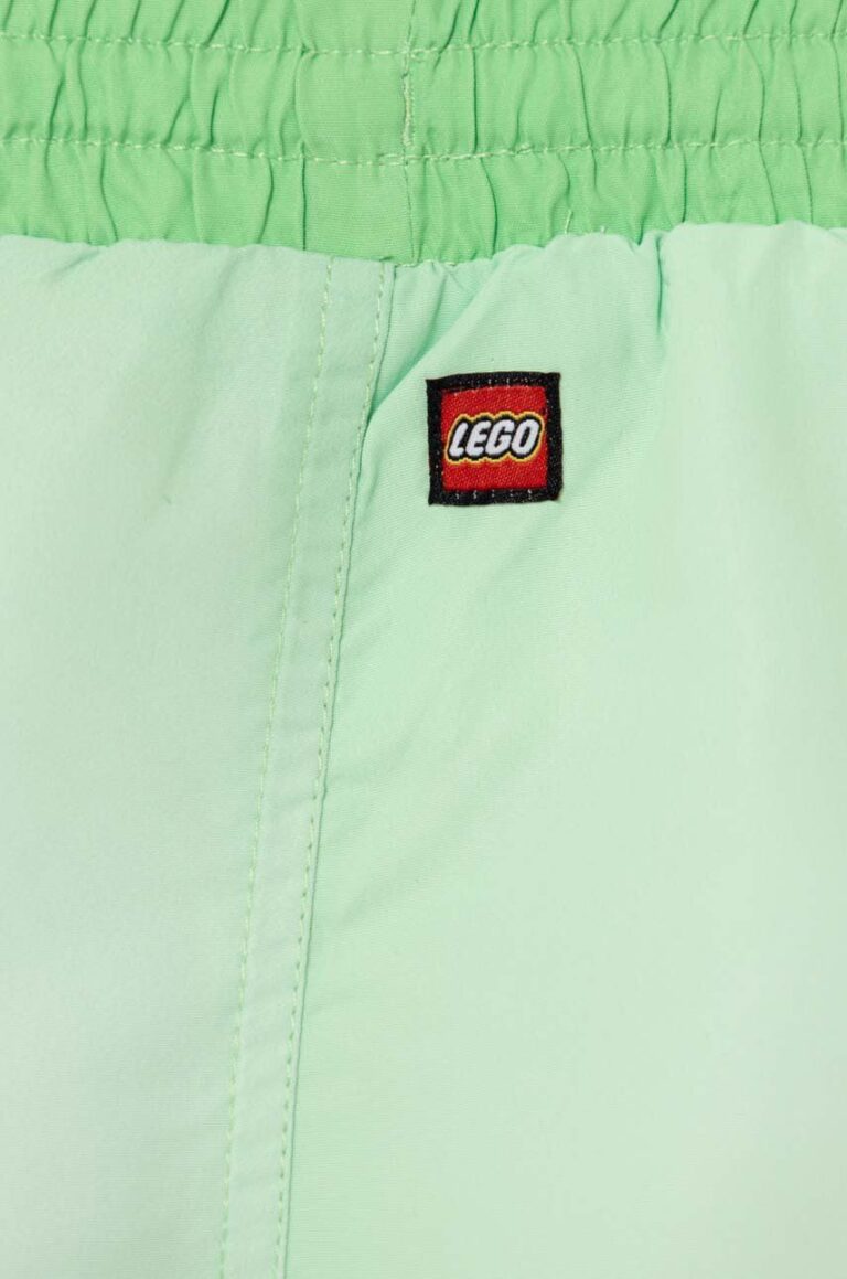 Lego pantaloni scurti de baie copii culoarea verde preţ