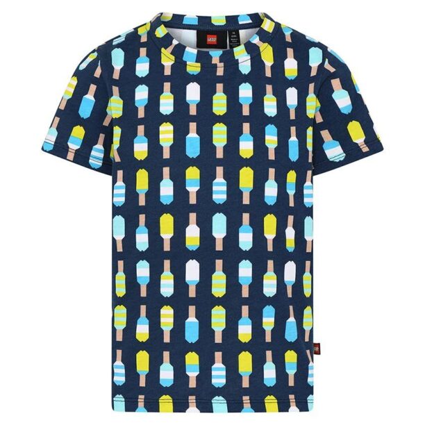 Lego tricou copii culoarea albastru marin