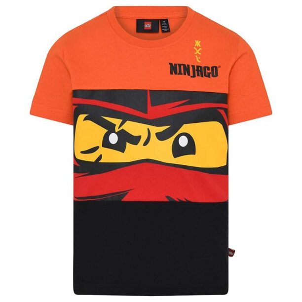 Lego tricou de bumbac pentru copii culoarea rosu