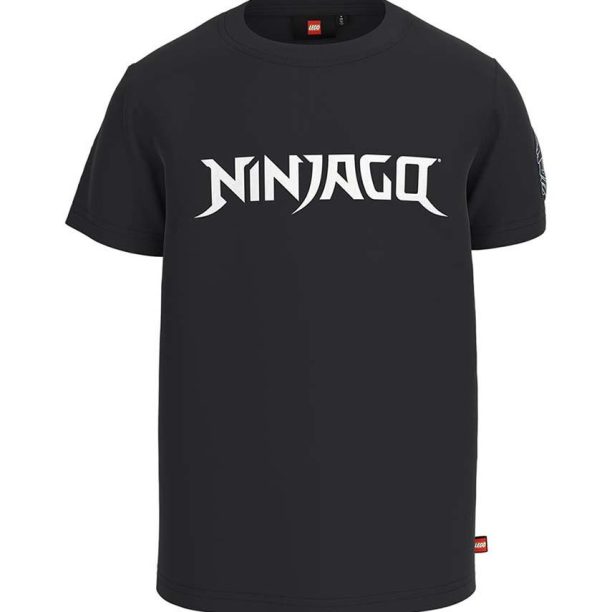 Lego tricou de bumbac pentru copii x Ninjago culoarea negru